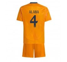 Real Madrid David Alaba #4 Koszulka Wyjazdowa dzieci 2024-25 Krótki Rękaw (+ krótkie spodenki)